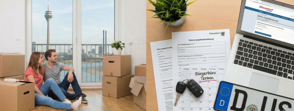 Behördengänge nach dem Umzug in Düsseldorf