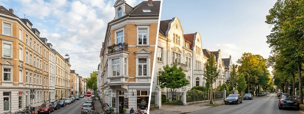 Bilk vs Oberkassel - wo lebt es sich besser?